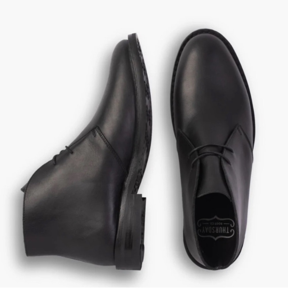 THURSDAY BOOT COMPANY Size 8.5 Black Leather Boots